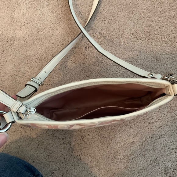 Pink & White Coach Crossbody Purse - Picture 4 of 4
